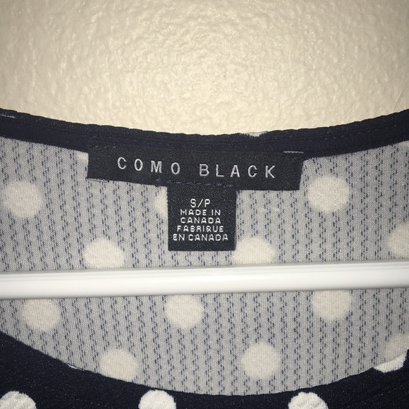 Como Black polka dot dress - Picture 3 of 3